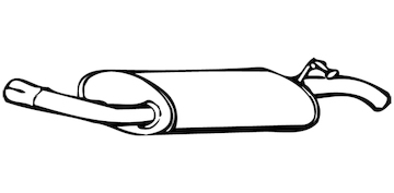 Zadní tlumič výfuku WALKER 70143