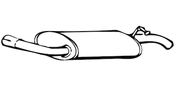 Zadní tlumič výfuku WALKER 70147