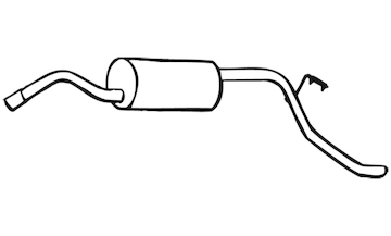 Zadní tlumič výfuku WALKER 70177