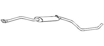 Střední tlumič výfuku WALKER 70190