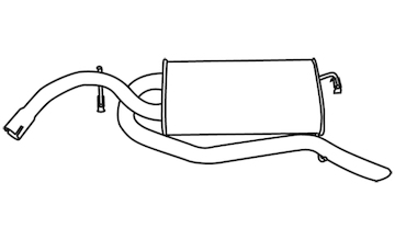 Zadní tlumič výfuku WALKER 70198