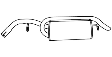 Zadní tlumič výfuku WALKER 70199