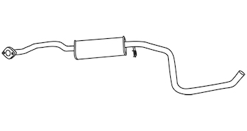 Střední tlumič výfuku WALKER 70200