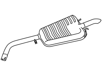 Zadní tlumič výfuku WALKER 70203