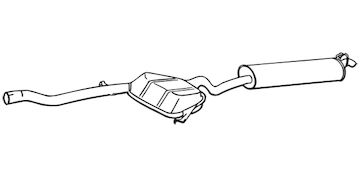 Zadní tlumič výfuku WALKER 70250