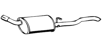 Zadní tlumič výfuku WALKER 70304