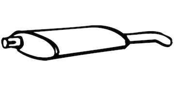 Zadní tlumič výfuku WALKER 70322