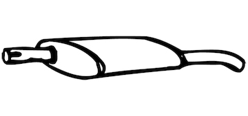 Zadní tlumič výfuku WALKER 70324