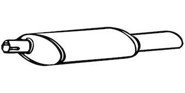 Zadní tlumič výfuku WALKER 70331