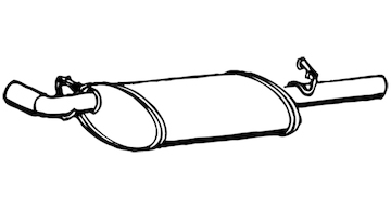 Zadní tlumič výfuku WALKER 70351