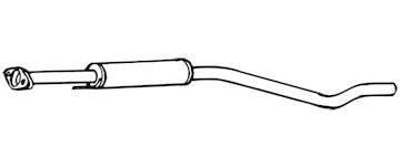 Střední tlumič výfuku WALKER 70357
