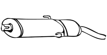 Zadní tlumič výfuku WALKER 70365