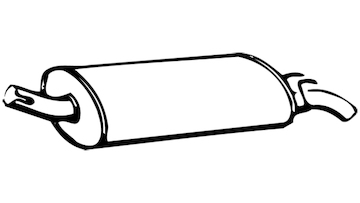 Zadní tlumič výfuku WALKER 70417