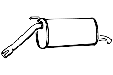 Zadní tlumič výfuku WALKER 70420