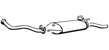 Zadní tlumič výfuku WALKER 70433