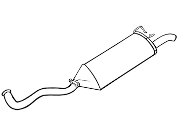 Zadní tlumič výfuku WALKER 70436