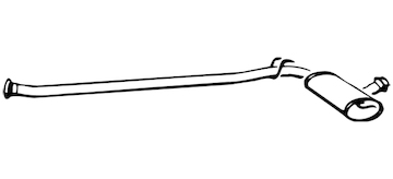 Střední tlumič výfuku WALKER 70440