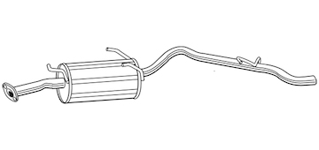 Zadní tlumič výfuku WALKER 70449