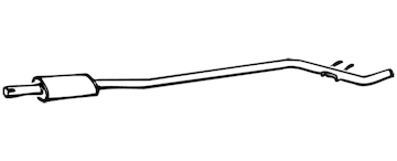 Predni tlumic vyfuku WALKER 70472