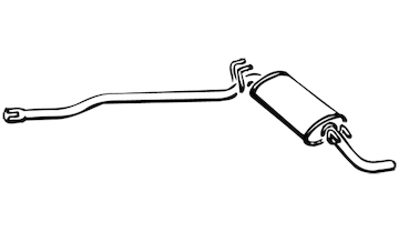 Zadní tlumič výfuku WALKER 70503