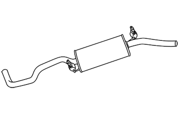 Zadní tlumič výfuku WALKER 70510