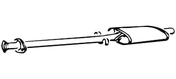 Střední tlumič výfuku WALKER 70516