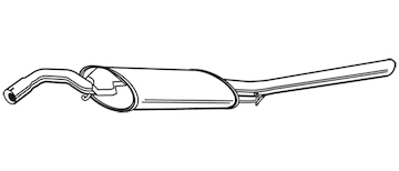 Zadní tlumič výfuku WALKER 70521