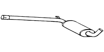 Střední tlumič výfuku WALKER 70522