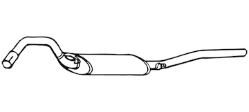 Zadní tlumič výfuku WALKER 70525