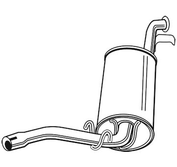 Zadní tlumič výfuku WALKER 70535
