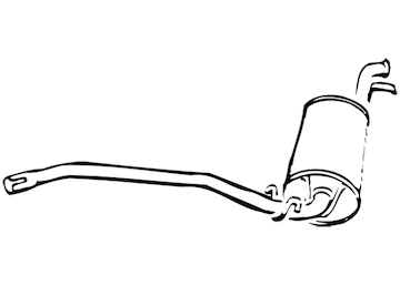 Zadní tlumič výfuku WALKER 70536