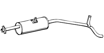 Zadní tlumič výfuku WALKER 70551