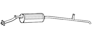 Zadní tlumič výfuku WALKER 70554