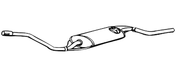 Zadní tlumič výfuku WALKER 70574