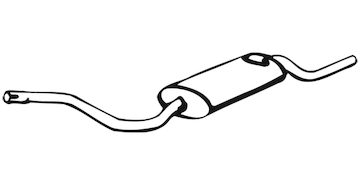 Zadní tlumič výfuku WALKER 70579