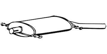 Zadní tlumič výfuku WALKER 70596