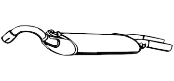 Zadní tlumič výfuku WALKER 70605