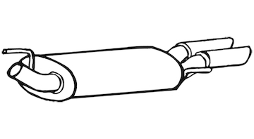 Zadní tlumič výfuku WALKER 70612