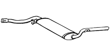 Střední tlumič výfuku WALKER 70631