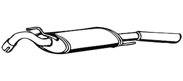 Zadní tlumič výfuku WALKER 70637