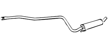 Střední tlumič výfuku WALKER 70723