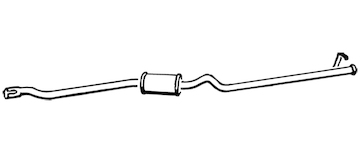 Zadní tlumič výfuku WALKER 70863