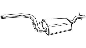 Střední tlumič výfuku WALKER 71002