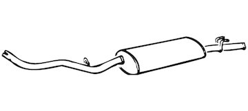 Zadní tlumič výfuku WALKER 71031