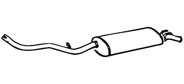 Zadní tlumič výfuku WALKER 71032