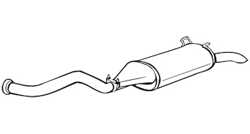 Zadní tlumič výfuku WALKER 71036