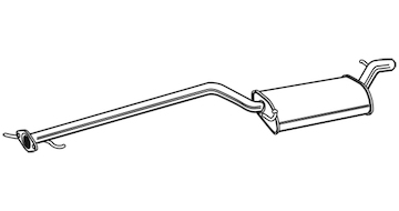 Střední tlumič výfuku WALKER 71038