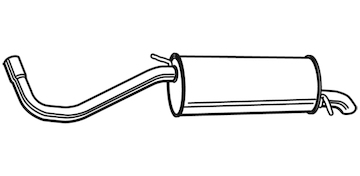 Zadní tlumič výfuku WALKER 71100