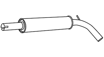 Střední tlumič výfuku WALKER 71335