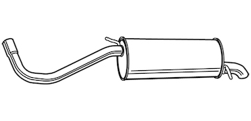 Zadní tlumič výfuku WALKER 71342